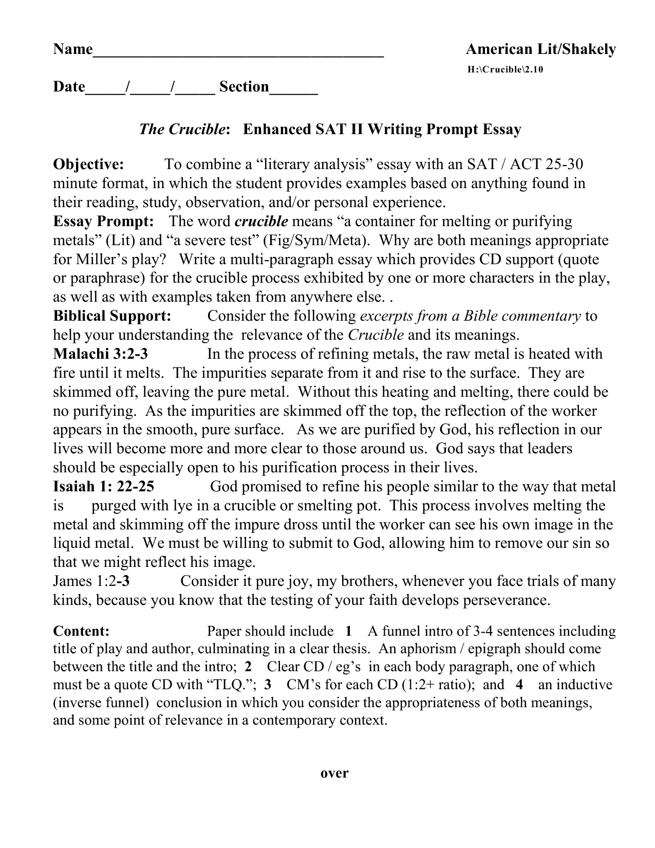 Abigail williams   essay   reviewessays.com