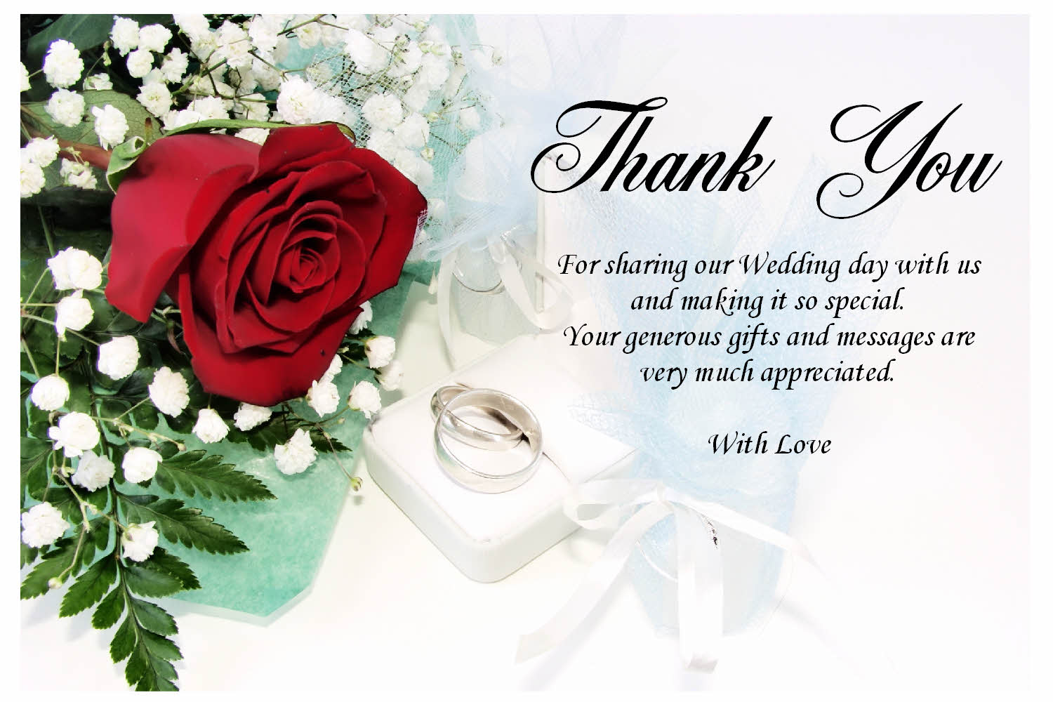 Wedding Thank You Card Wording For A Good Friend - Wedding Invitation ...