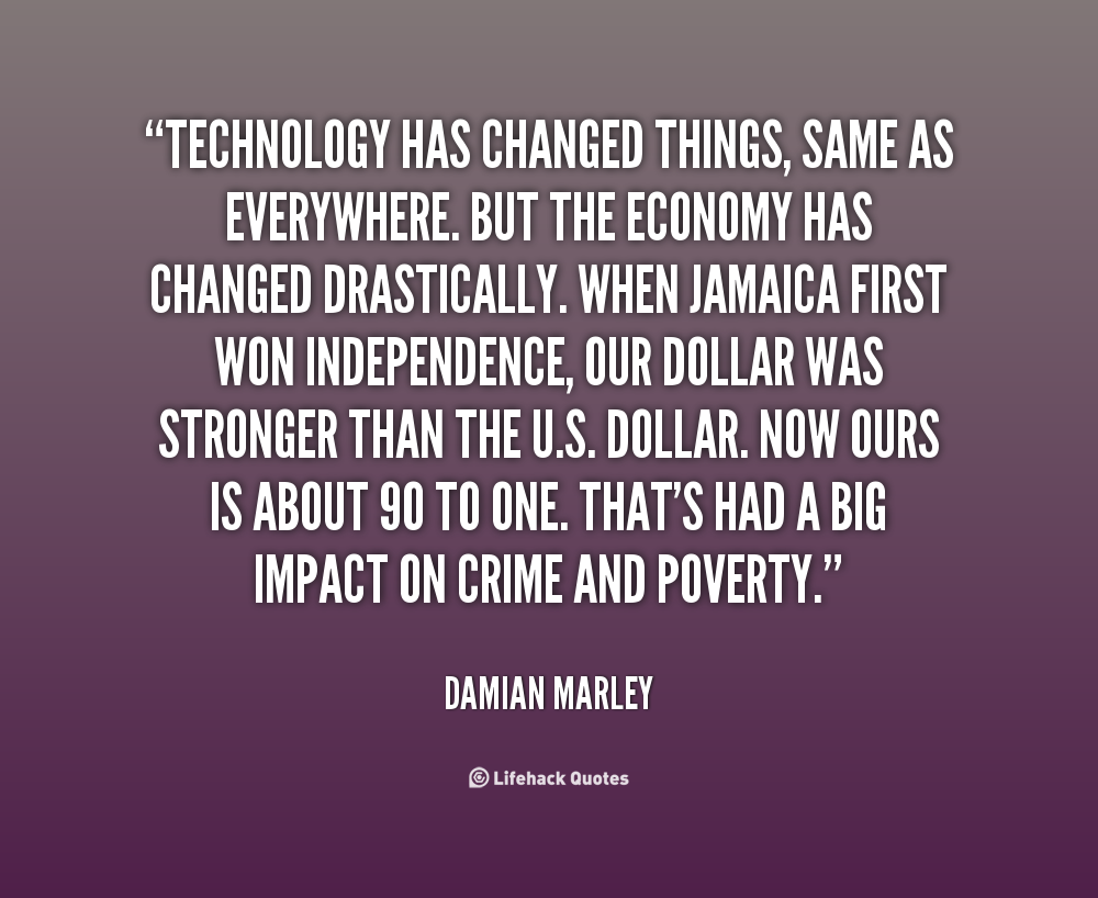 Impact of Technology Change on Society