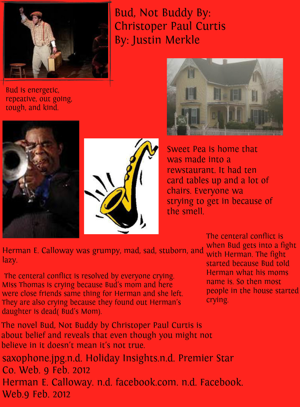 Bud Not Buddy Book Report Essay