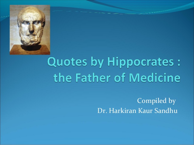 A biography of hippocrates the father of medicine