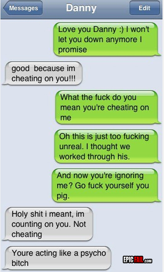 Message cheating