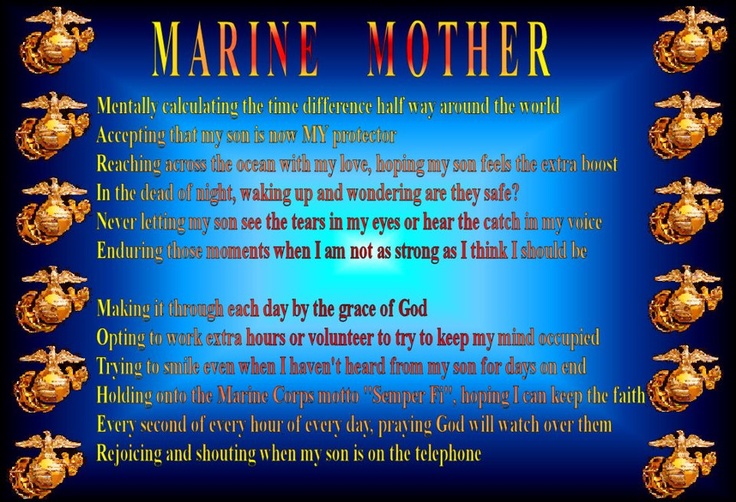 Marine Mom Quotes Sayings. QuotesGram