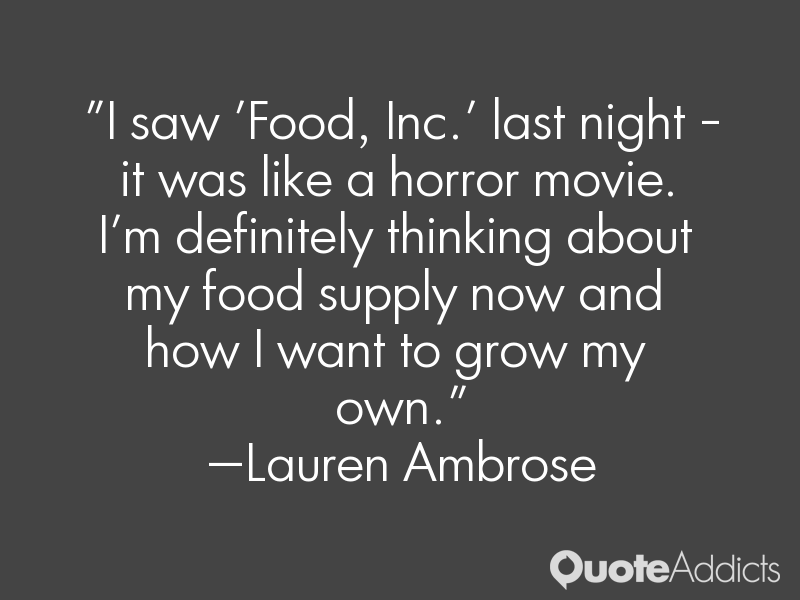 Quotes From Food Inc. QuotesGram