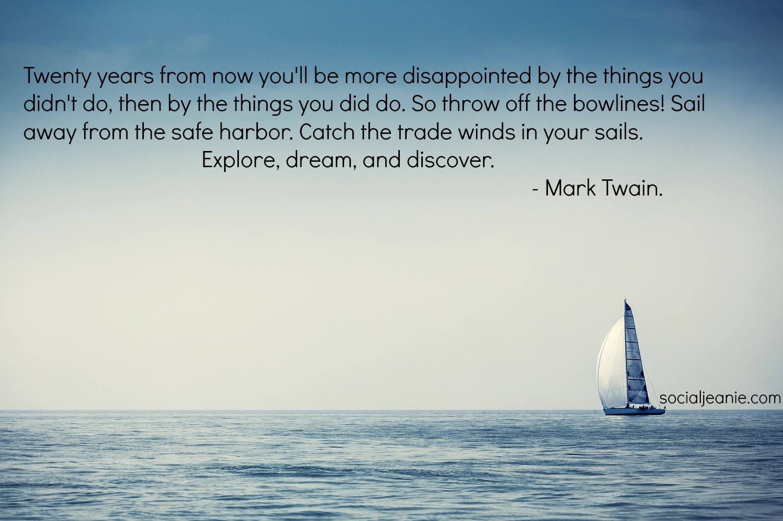 Sail Mark Twain Quotes. QuotesGram1600 x 1066