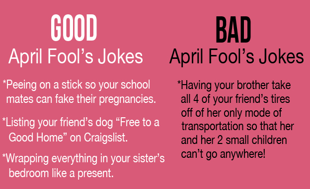 Sister april fools