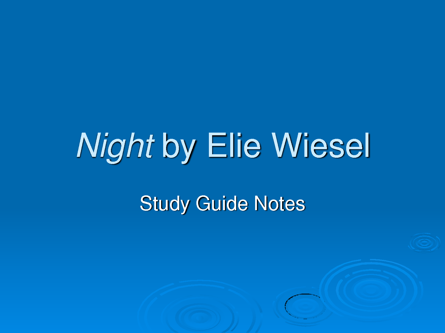 a report on the book night by elie wiesel a report on the book night by elie wiesel