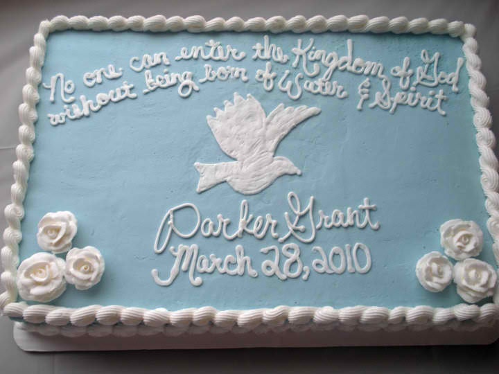 Silver And White Baptism Cakes Silver And White Baptism Cakes