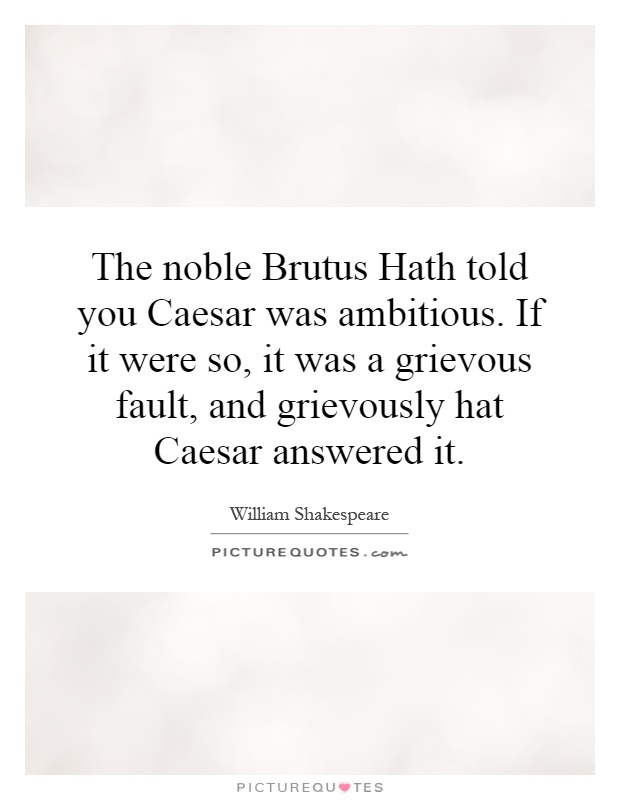 Caesar was too ambitious essay