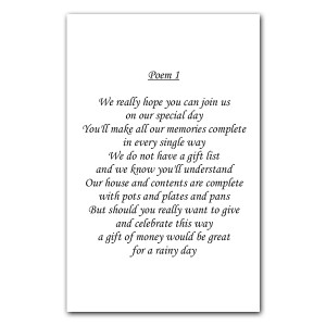 Wedding Gift Wish Poem Cards Vintage Style Chalkboard Fl Flowers Red Pink Roses Rustic Wedding Invitations And Stationery Seating Plan Cards Poems To Request