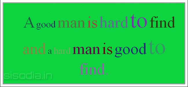 A good man is hard to find essays