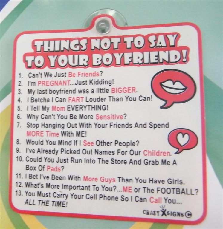 Sexual things to tell your boyfriend