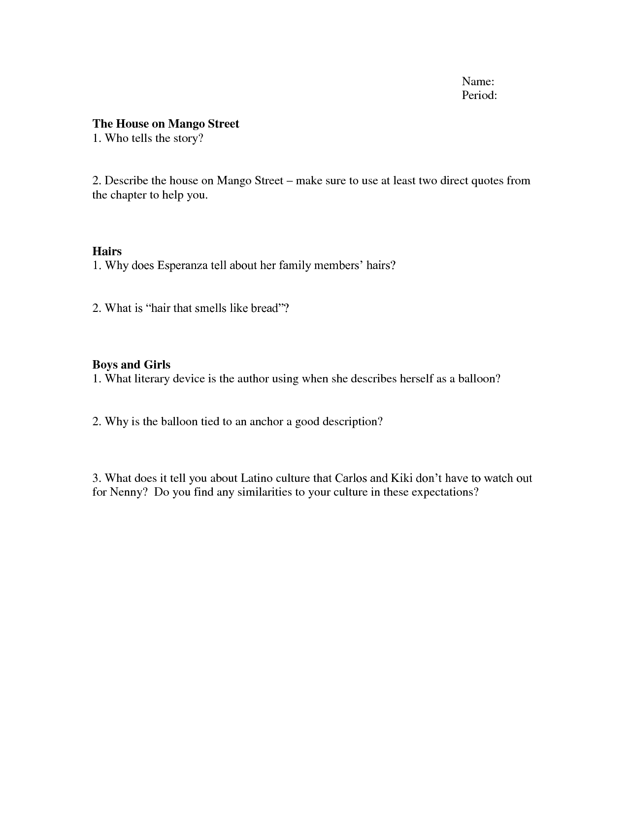 worksheet House On Mango Street Worksheets house on mango street quotes quotesgram the follow us