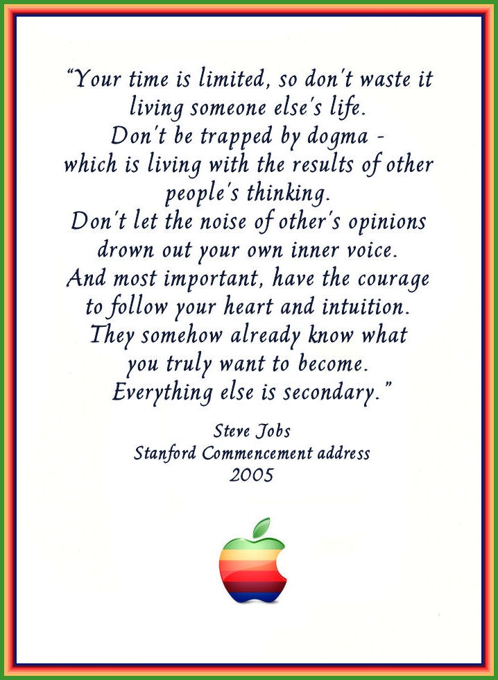 Steve Jobs Graduation Quotes. QuotesGram