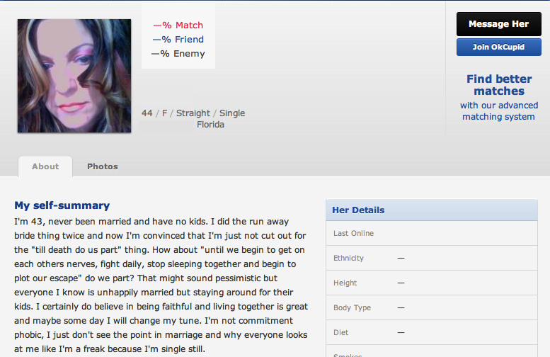 stupid dating site profiles