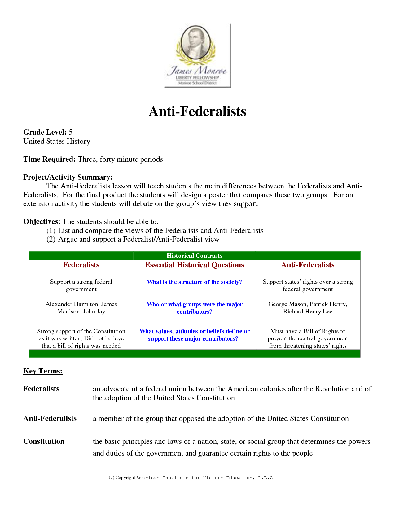 federalist versus anti federalist essay federalist versus anti federalist essay