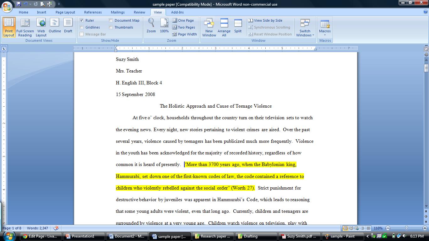 How to cite a quote from a website mla 8