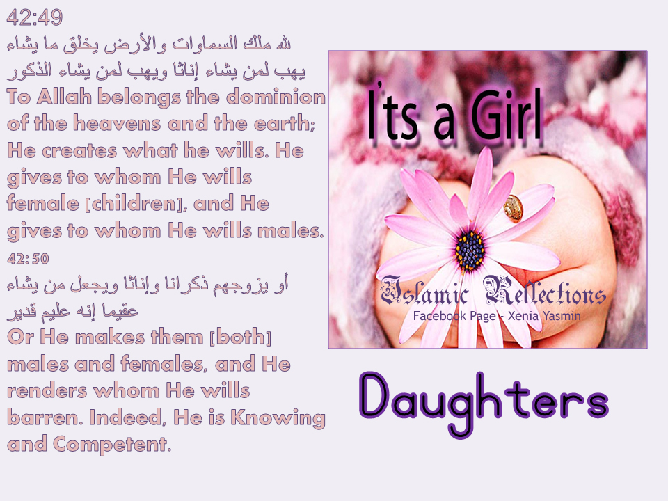 Image result for daughters in Islam