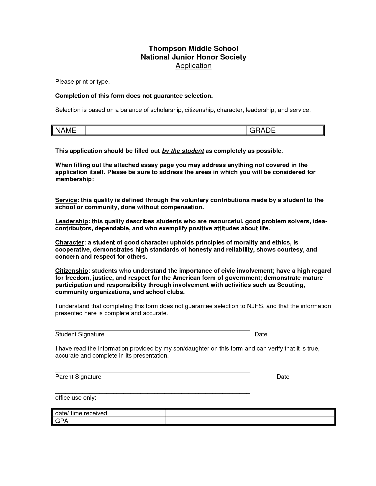 Nhs application essay