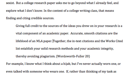 Beginning an essay with a quotation mla