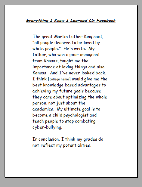 Adjusting to college life essay