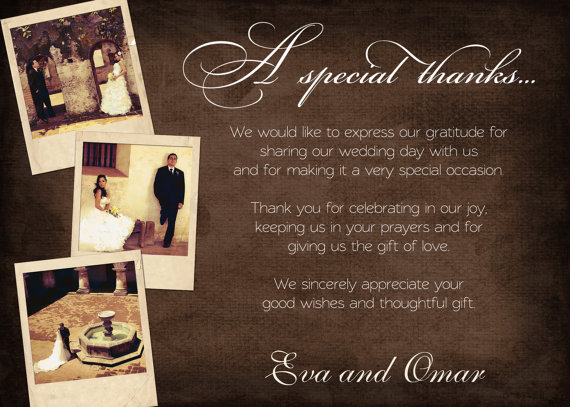 Wedding Shower Thank You Wording For Gift CardsThe Best Flowers ...