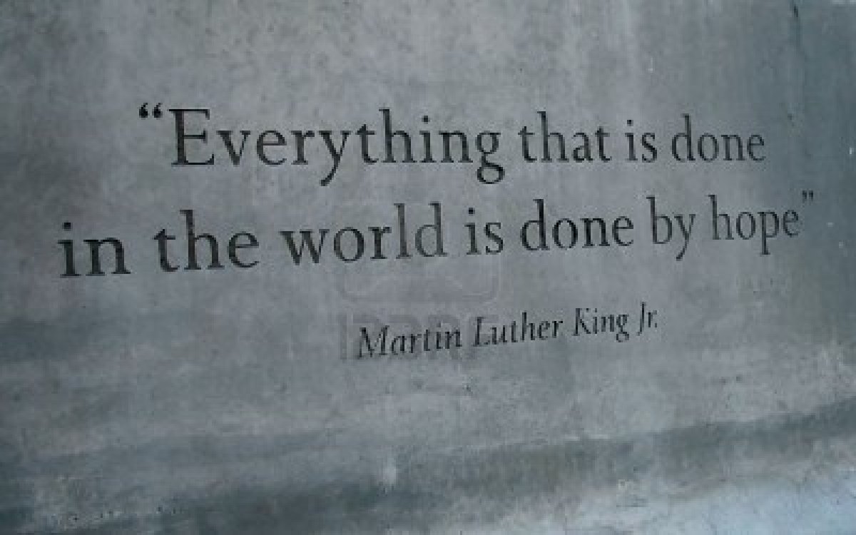 Martin Luther King Jr Quotes On Hope. QuotesGram