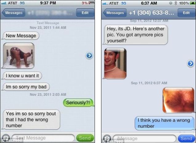 Dirty Wrong Number Texts