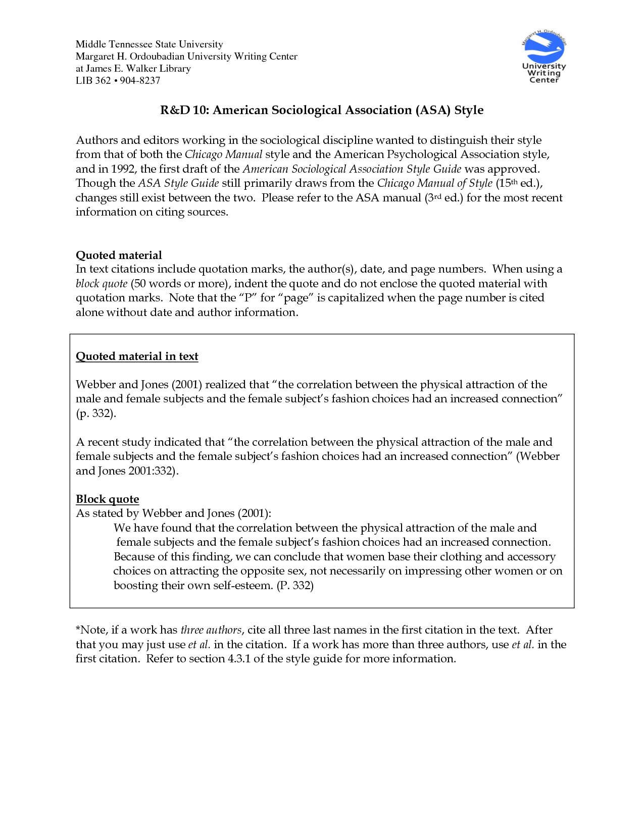 Asa essay format