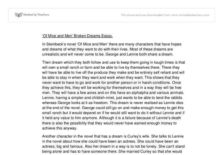 Of mice and men power essay