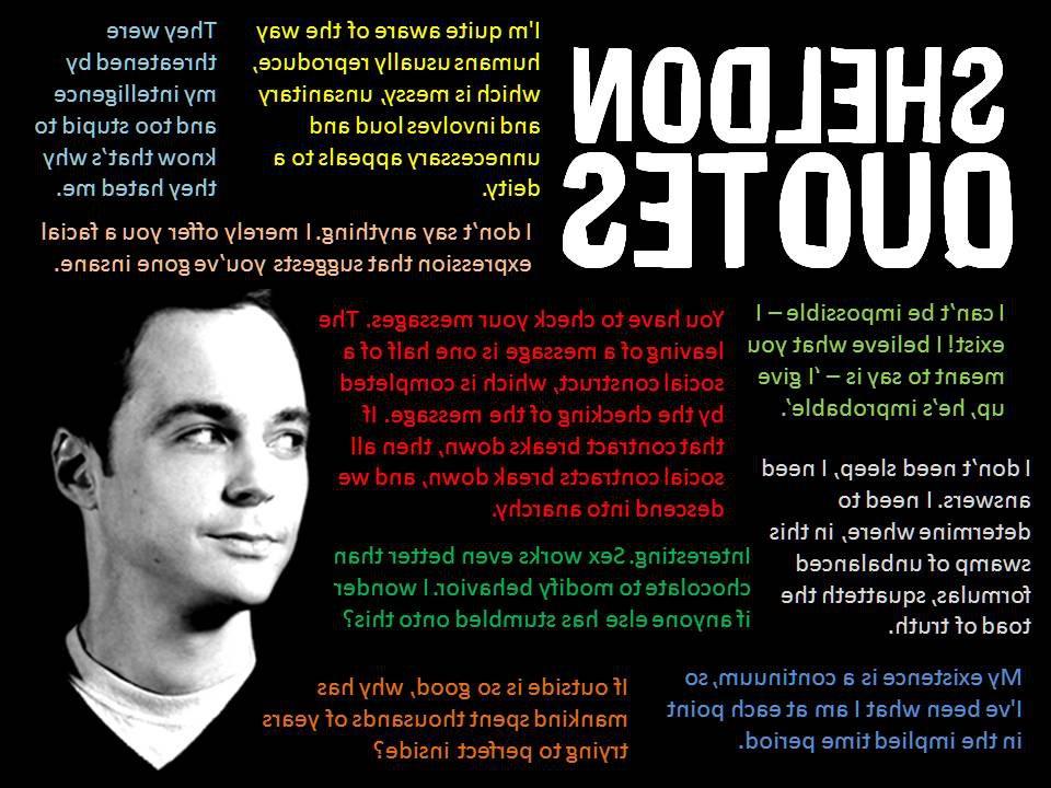 Sheldon Cooper Quotes Wallpaper