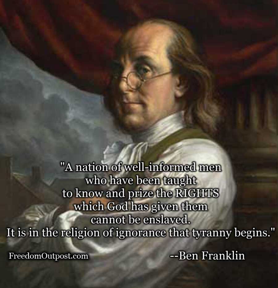 Ben Franklin Quotes On Ignorance. QuotesGram