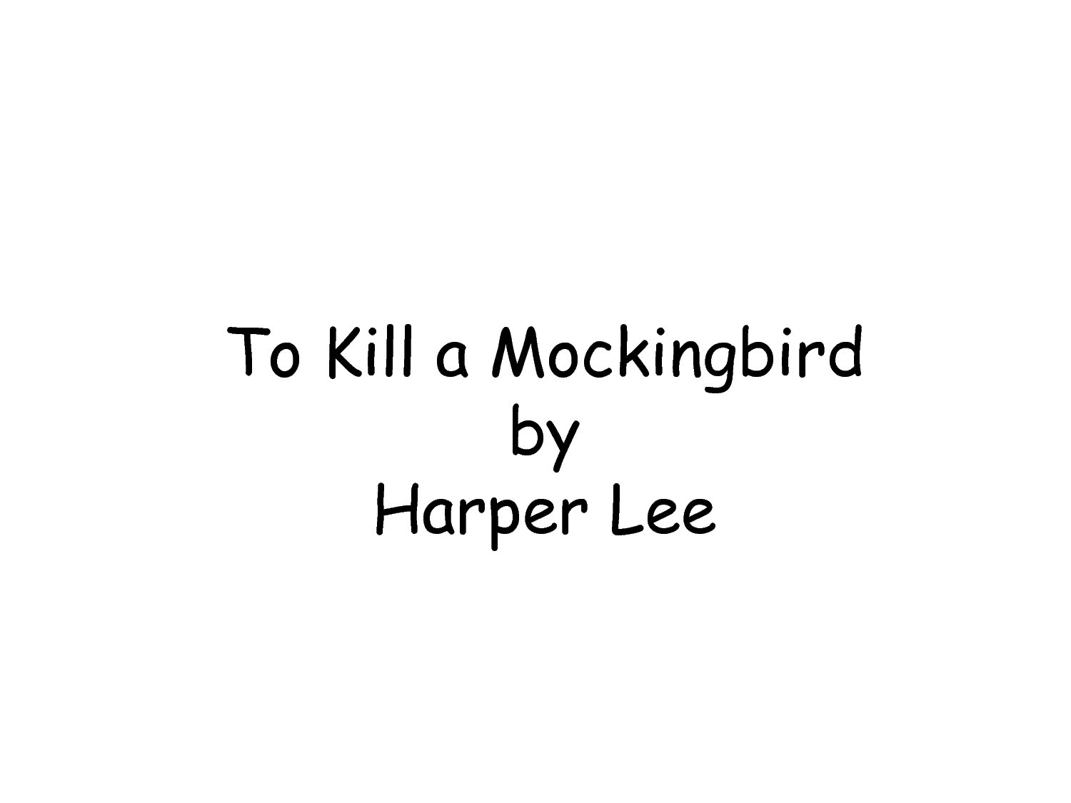 To Kill a Mockingbird Summary