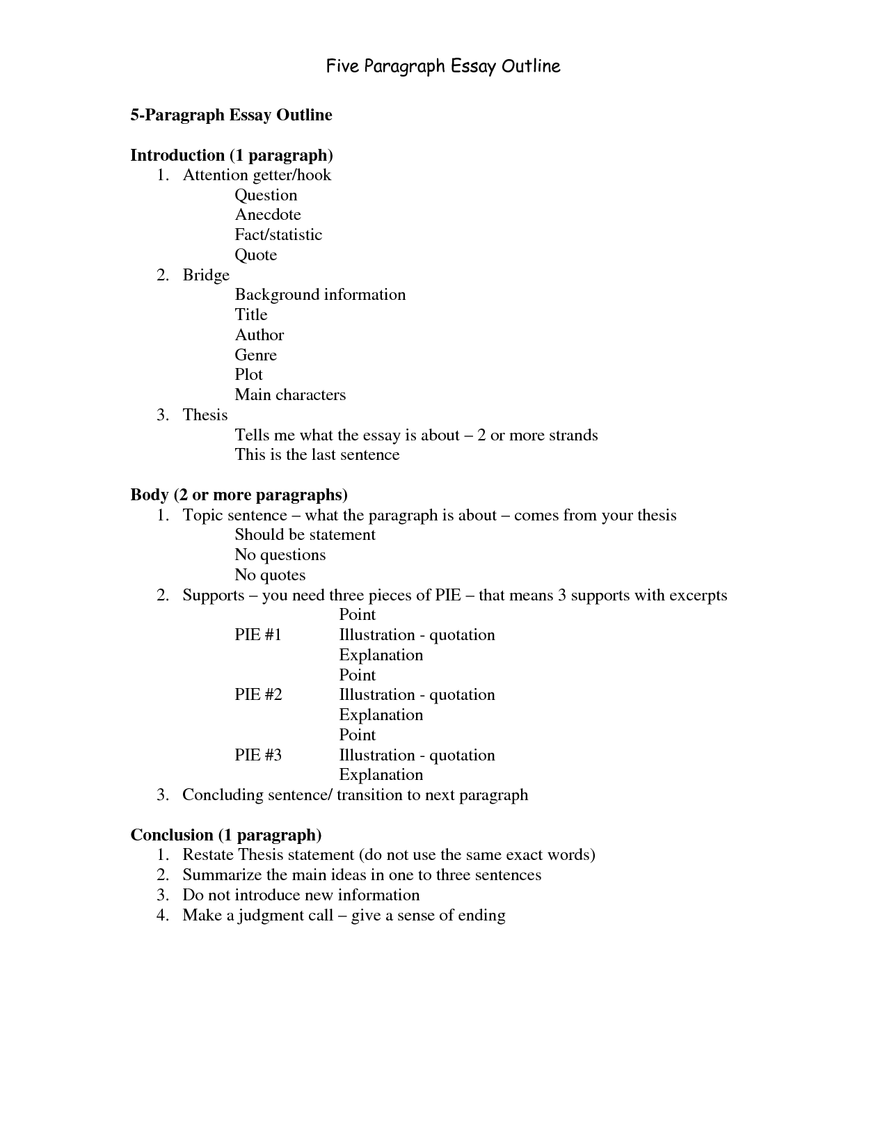 Five paragraph persuasive essay template