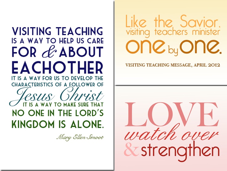 Visiting Teaching Quotes. QuotesGram