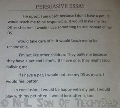 Funny persuasive essay