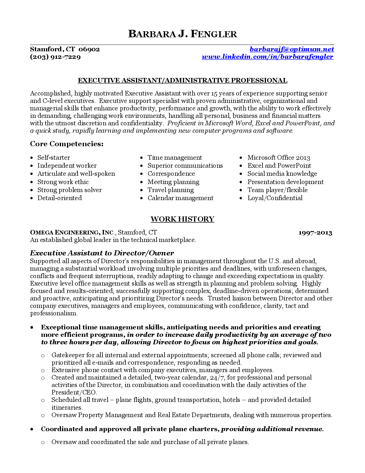 program assistant resumes