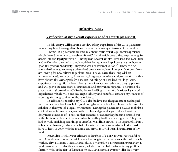 reflective essay teaching experience reflective essay teaching experience