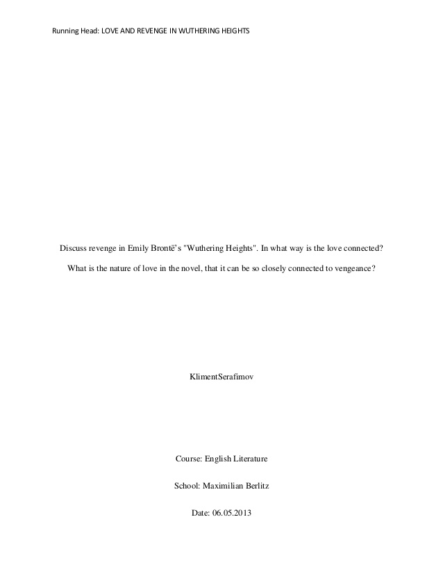wuthering heights revenge theme essay wuthering heights revenge theme essay
