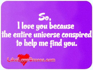 so i love you because like love quotes messages funny best sayings ...