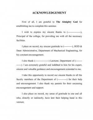 Examples of phd thesis acknowledgements   