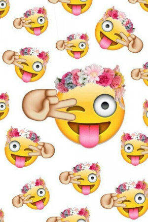 Cute Emojis Tumblr Girly Wallpaper