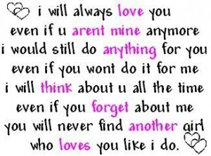 I Will Always Love You Quotes. QuotesGram