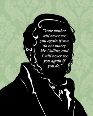 Jane Austen Quote, Mr Bennet 8x10, Pride and Prejudice, Mr. Darcy ...