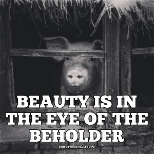 Beauty is in the eye of the beholder?