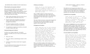 Incorporating quotes into essays worksheet