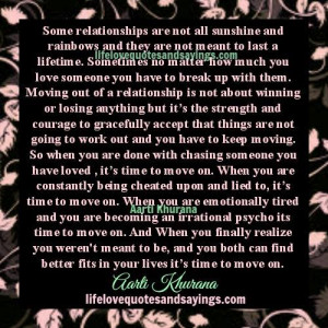 Dating moving away