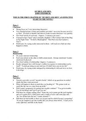 Of mice and men essay dreams