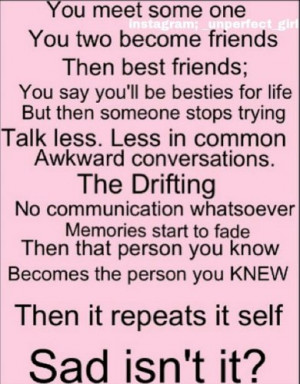 Sad Quotes Best Friend. QuotesGram
