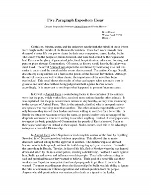 5 paragraph expository essay